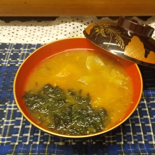 かぼちゃお味噌汁